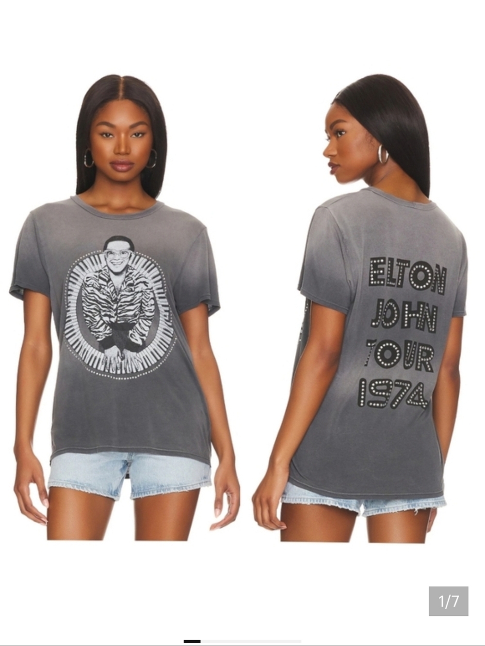 Lauren  Moshi CRYSTAL Elton John tee
